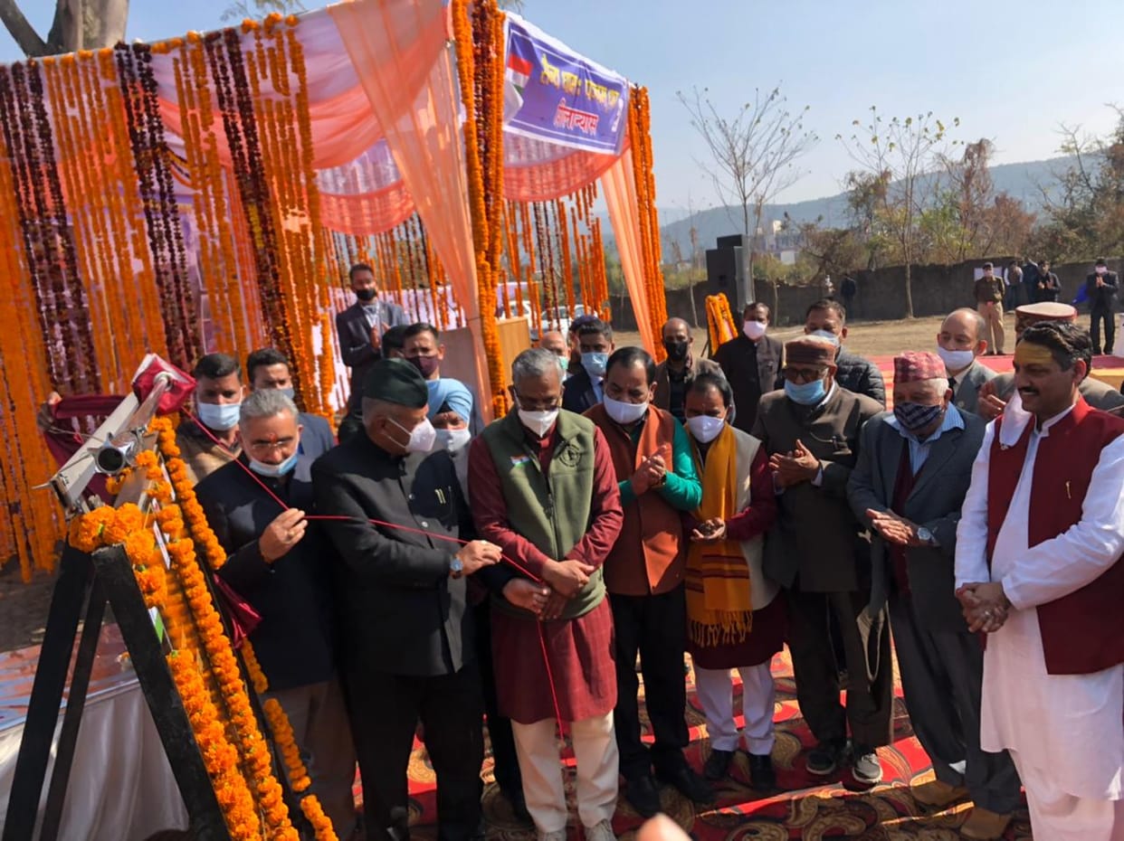 uttarakhand news : today on parakram diwas cm took poundation stone of sainya dham