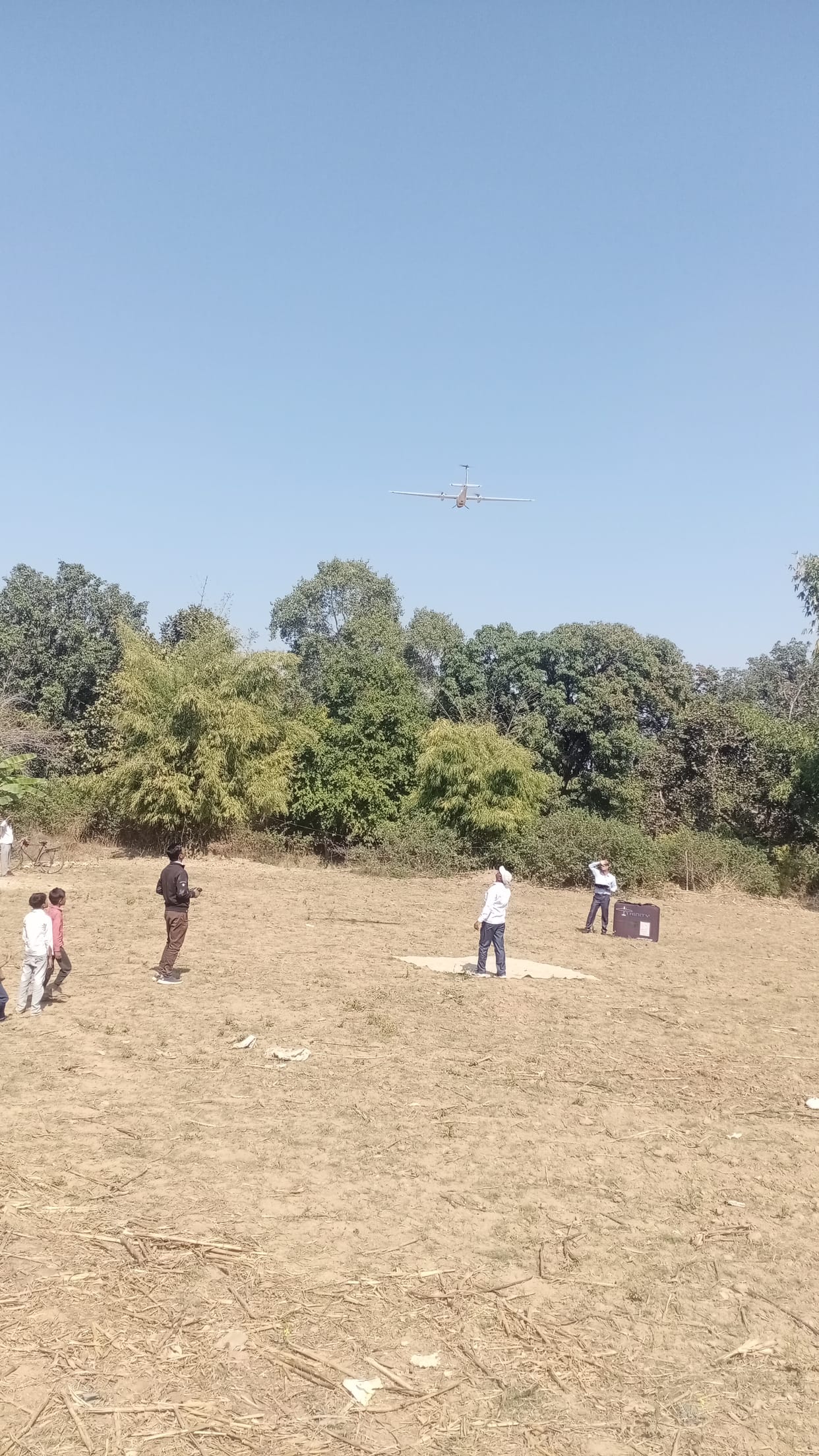 Survey of India team carried out drone survey of population area