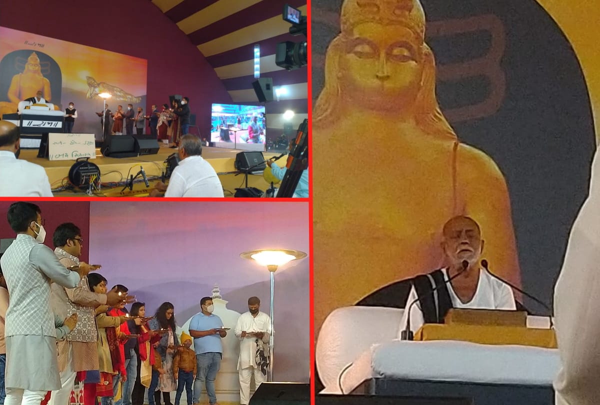 Morari Bapu Ram Katha in Kushinagar gave advised youth for using new technology