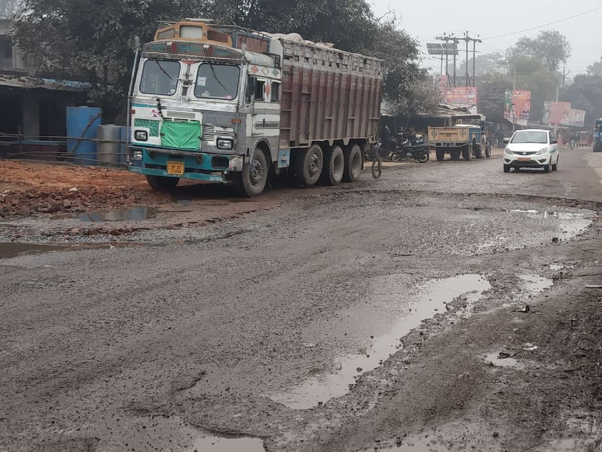road in bad condition