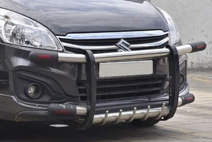 road safety car crash guard ban in india bull guard bumper illegal bull guard challan car accident car bumper crash guard