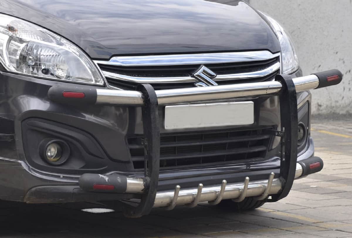road safety car crash guard ban in india bull guard bumper illegal bull guard challan car accident car bumper crash guard