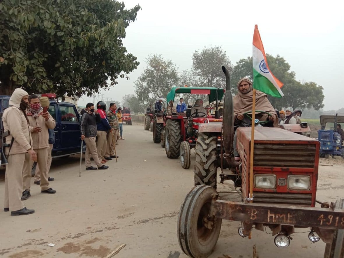 Farmers showed strength through tractor rally