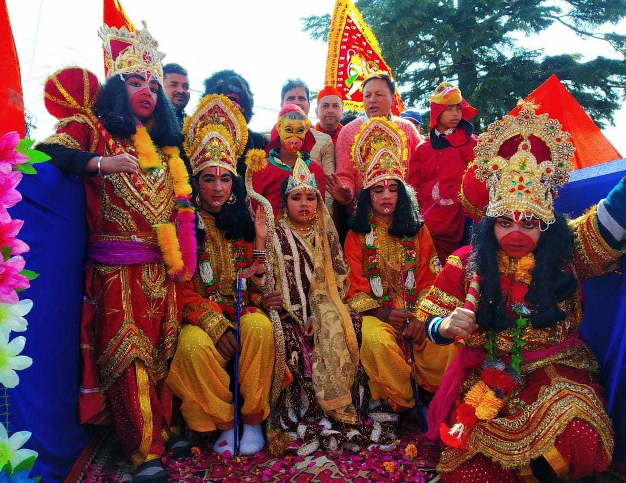 Lord Shri Ram's procession was taken out in Lohaghat city