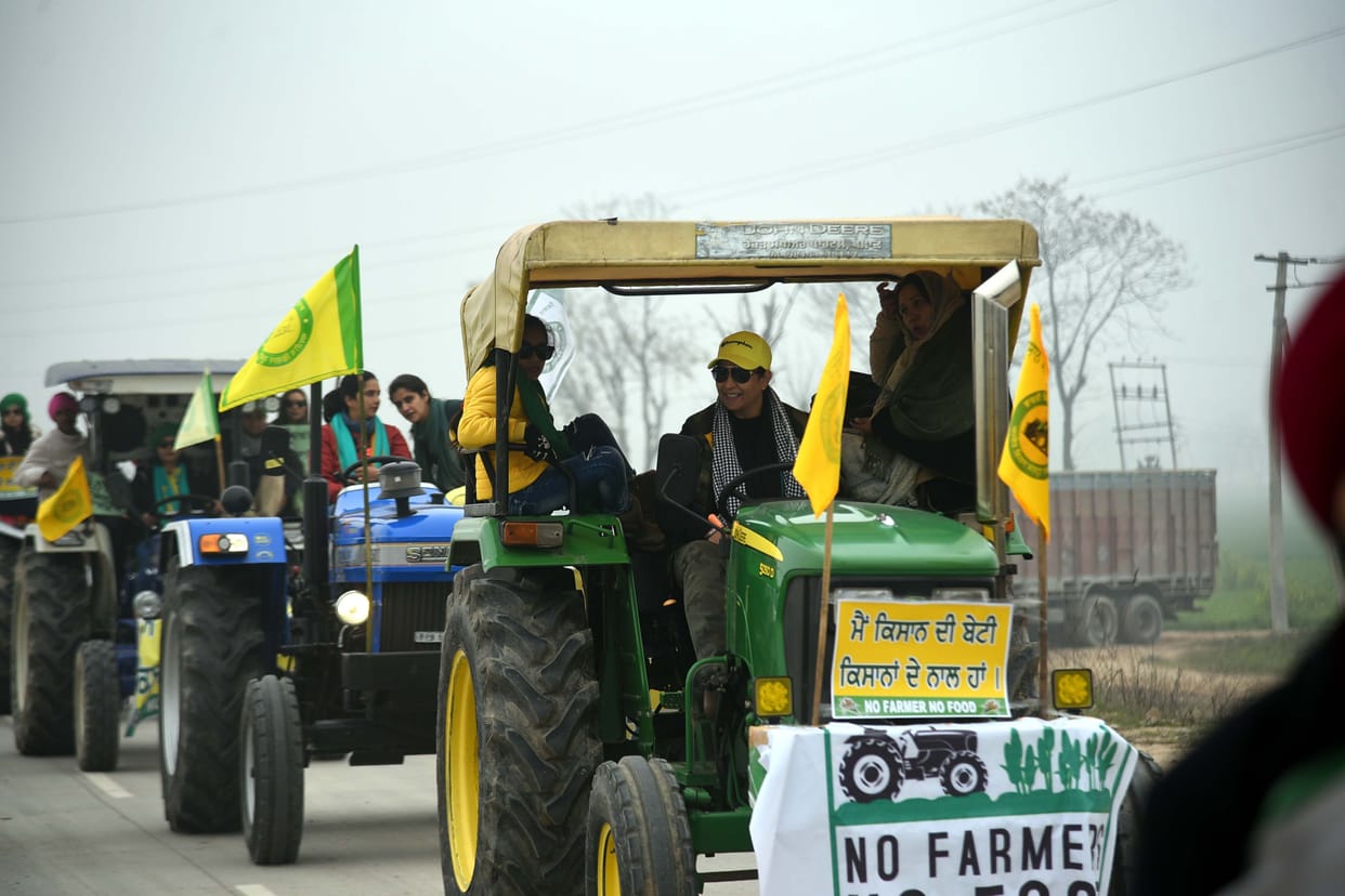 farmers protest in Ludhiana