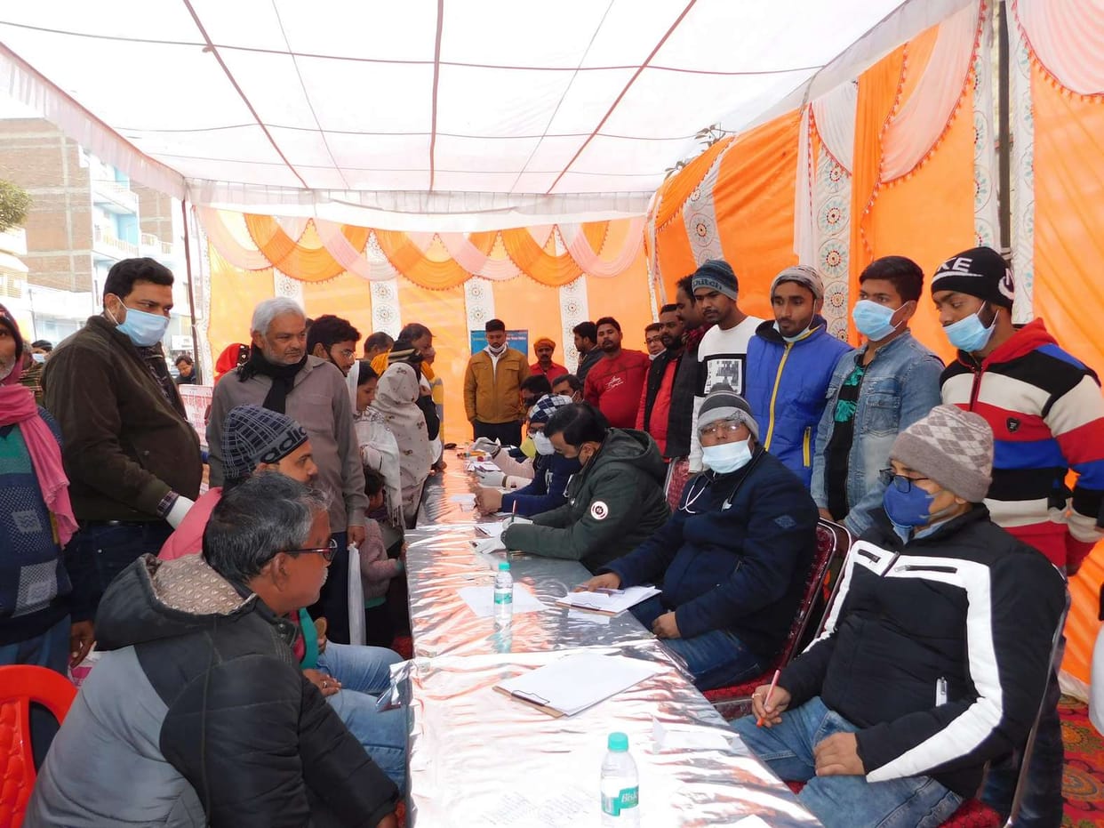 1172 patients treated in health camp