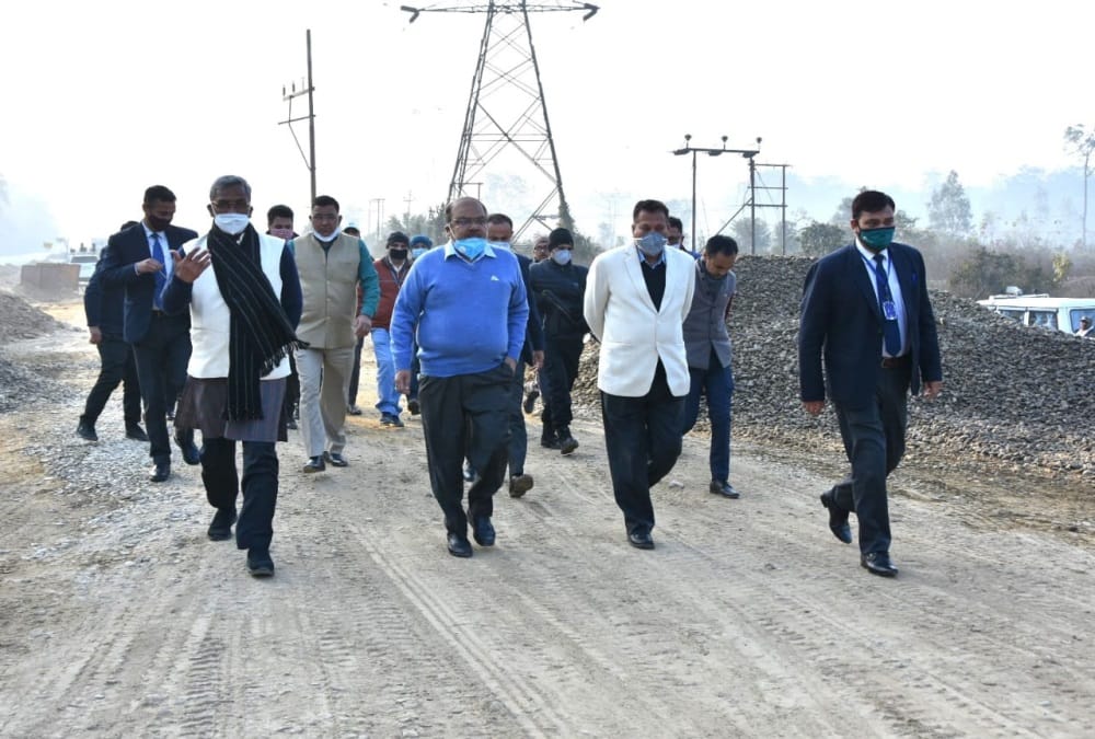 Uttarakhand: CM Trivendra singh rawat inspects under construction flyover in LalTappad
