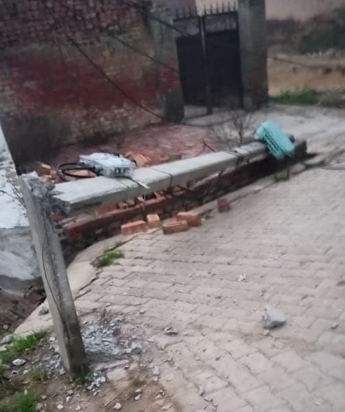 accident, truck, nine pole crash, electricity cut