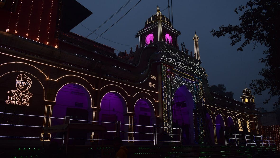 Flamboyant government buildings, celebration of Chhaya Republic Day