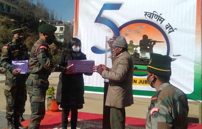 Army honors ex-servicemen in chamoli