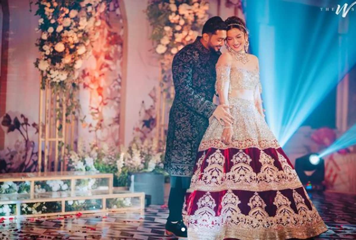 Gauahar Khan share an unseen photo of her and Zaid as in laws welcomes her