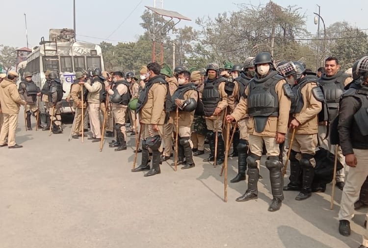 Tractor parade: Paramilitary Force and Haryana Police has deployed for security