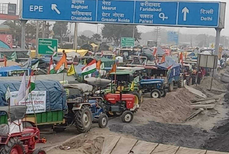 Kisan andolan News: More than 60 thousand tractors reached Delhi border for Republic day parade