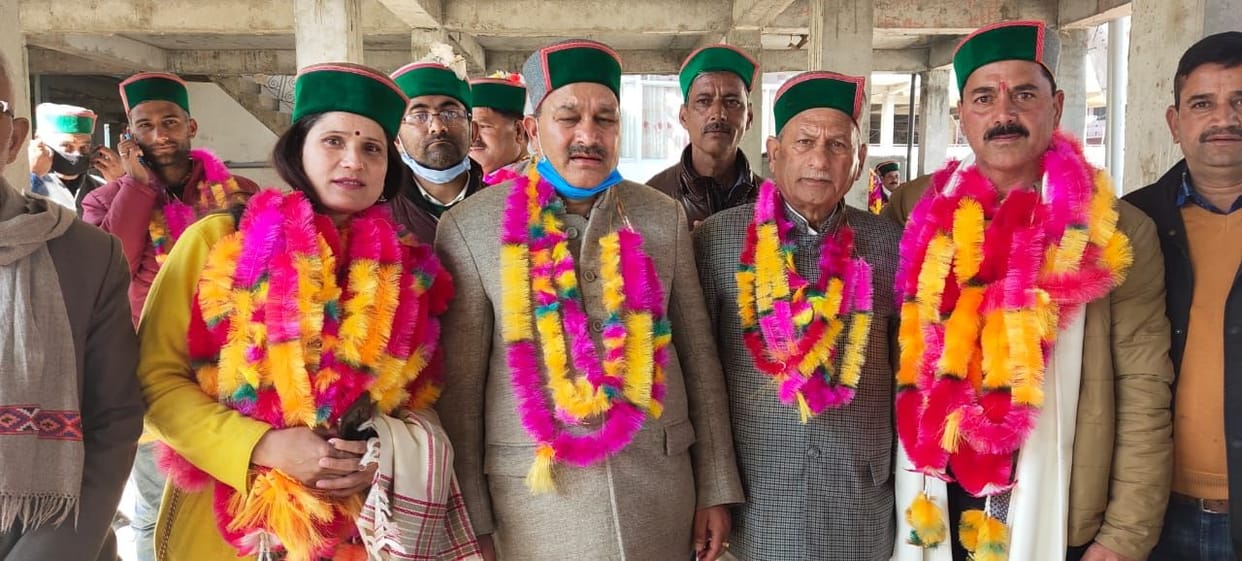 welcome of newly elected representatives in Rohru