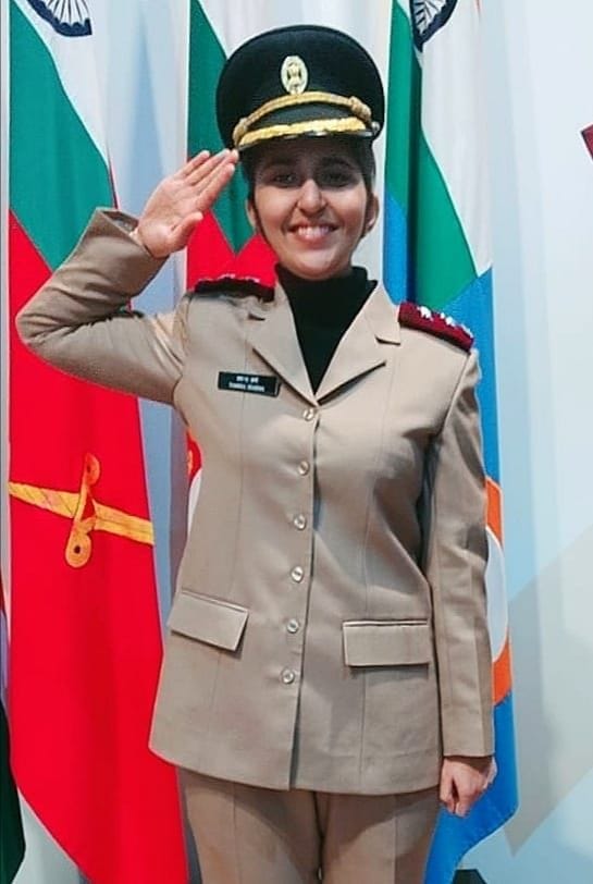 tamana become leftinent in army