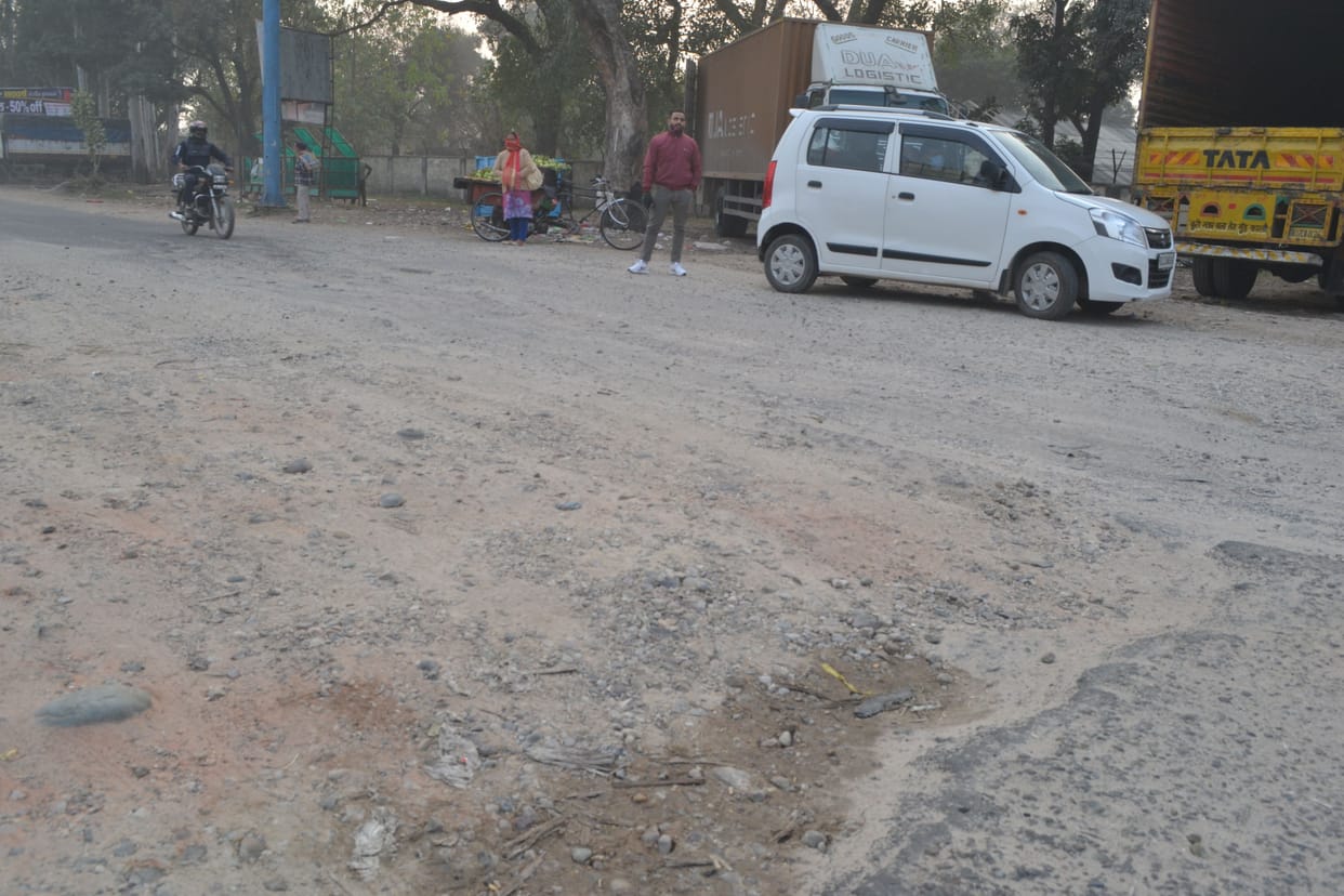 Road pits become dangerous as soon as they get off the flyover