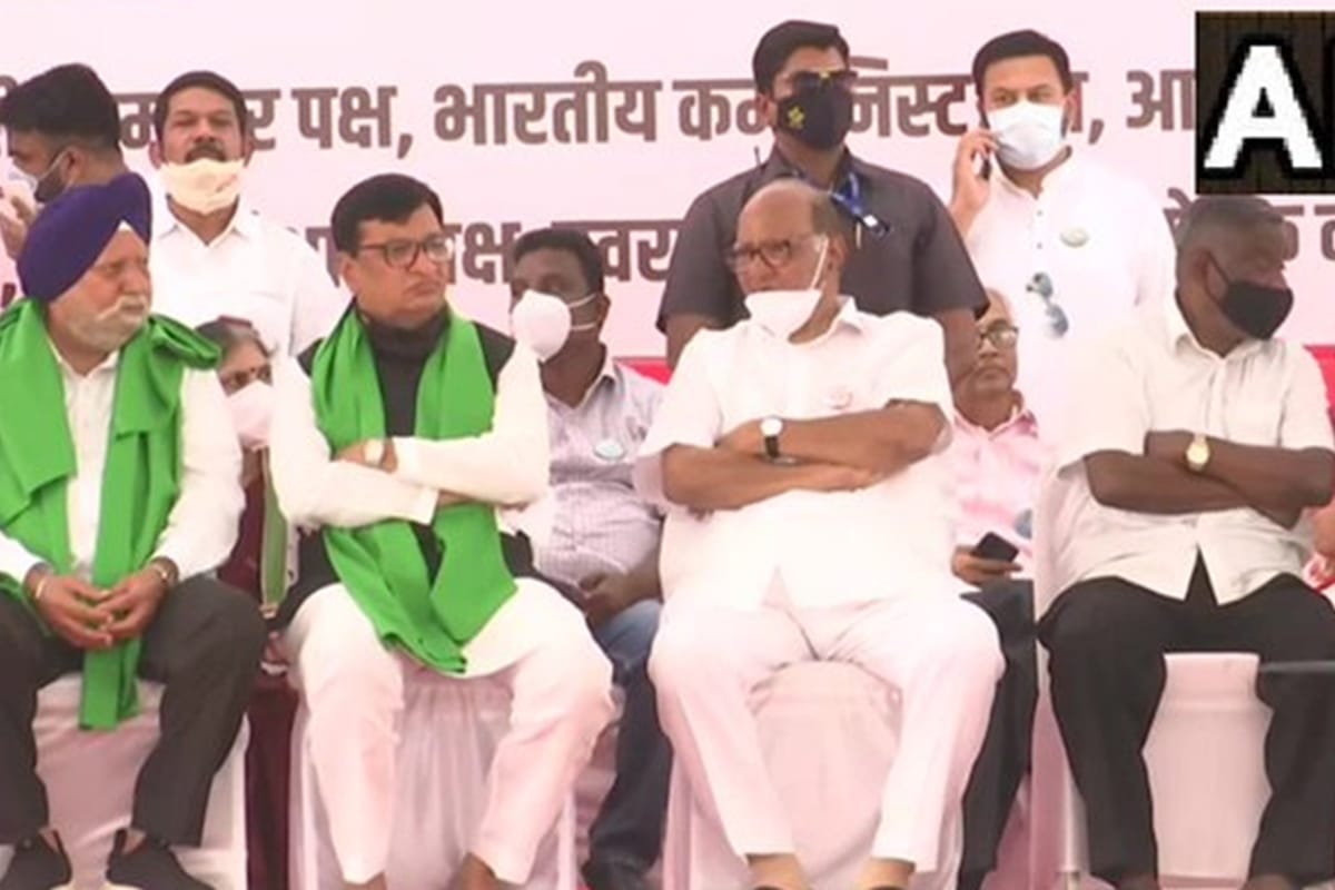 farmers protest sharad pawar aditya thackeray congress leaders to address kisan andolan in mumbai azad maidan