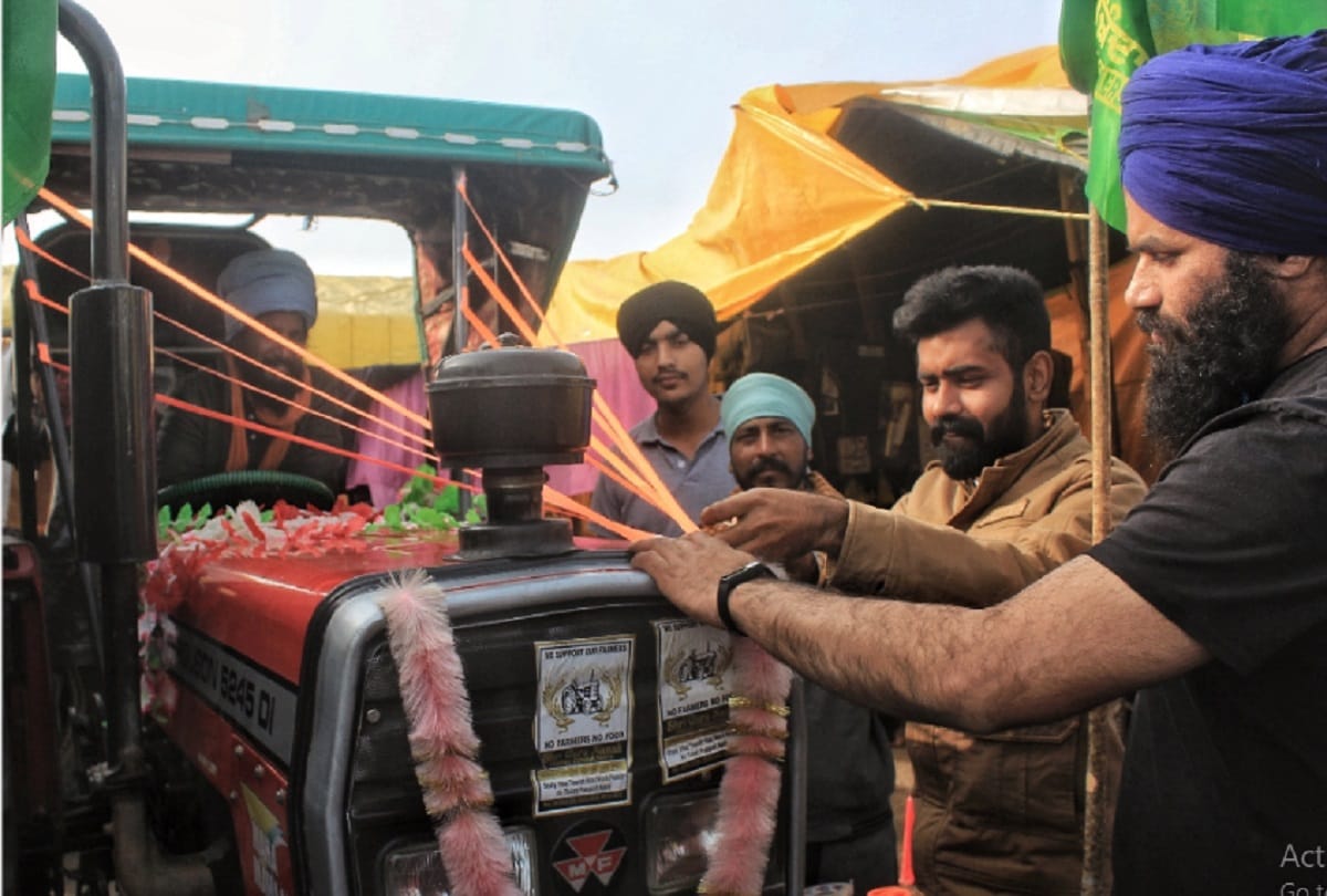 Kisan tractor rally will begin with after Guru Granth Sahib path