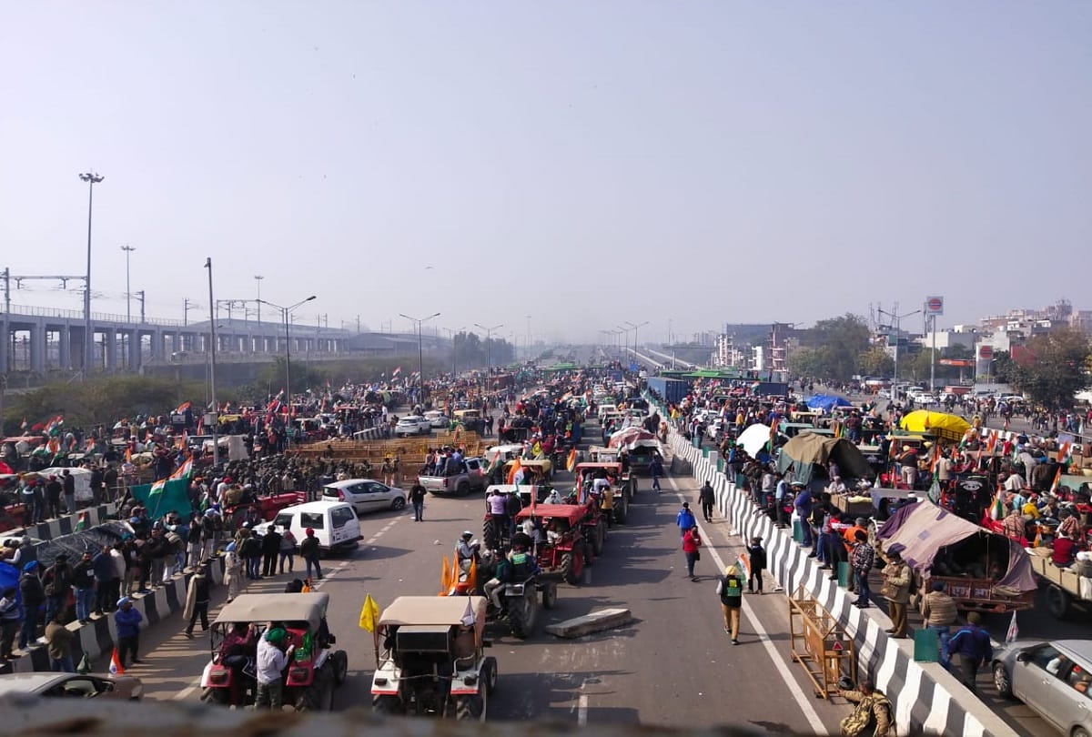 Farmers jam Delhi on Republic Day see pictures of tractor march farmers protest