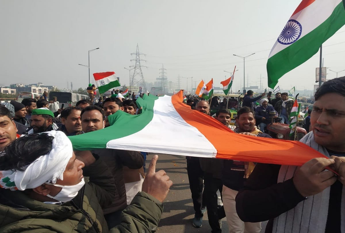 Farmers jam Delhi on Republic Day see pictures of tractor march farmers protest
