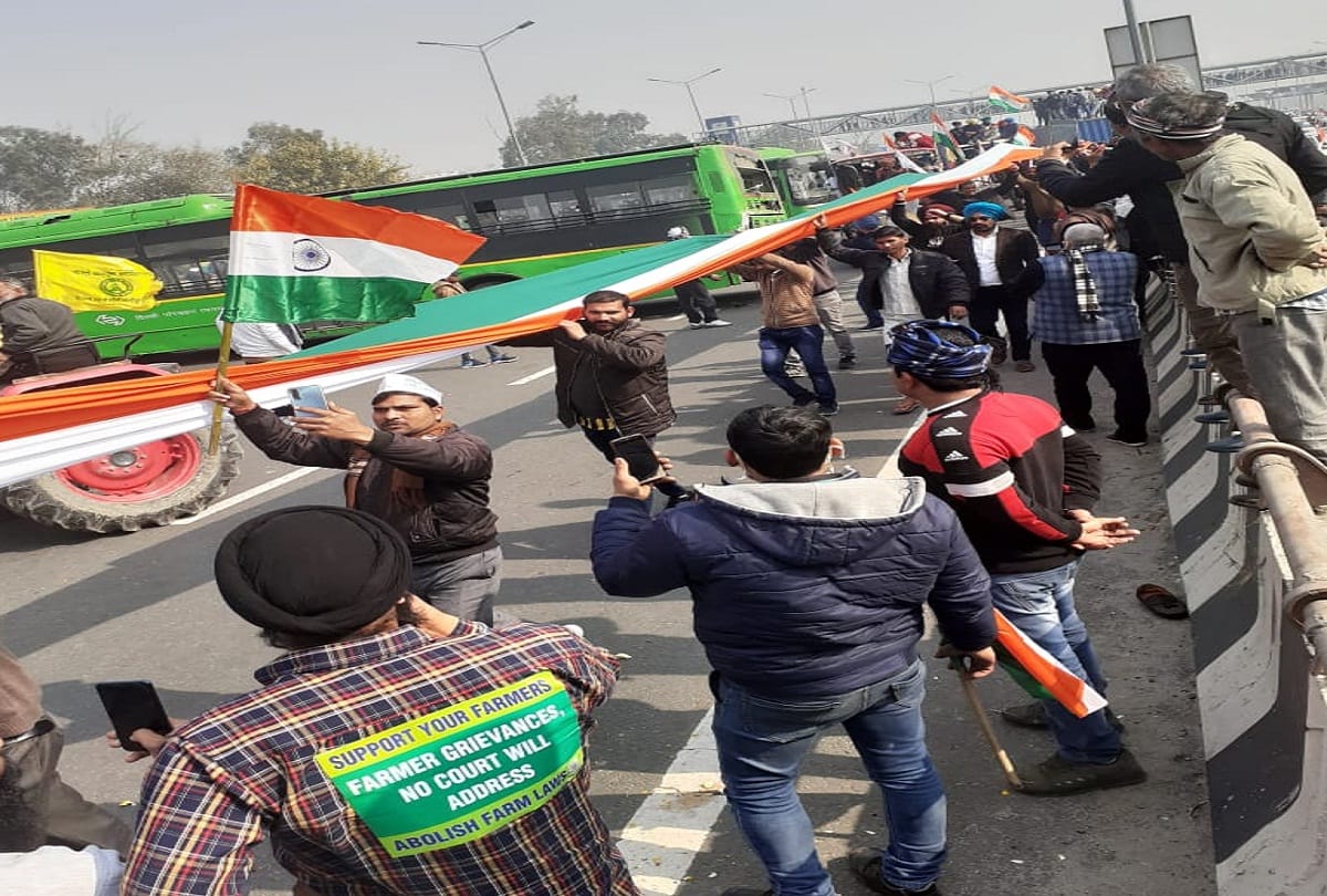 Farmers jam Delhi on Republic Day see pictures of tractor march farmers protest