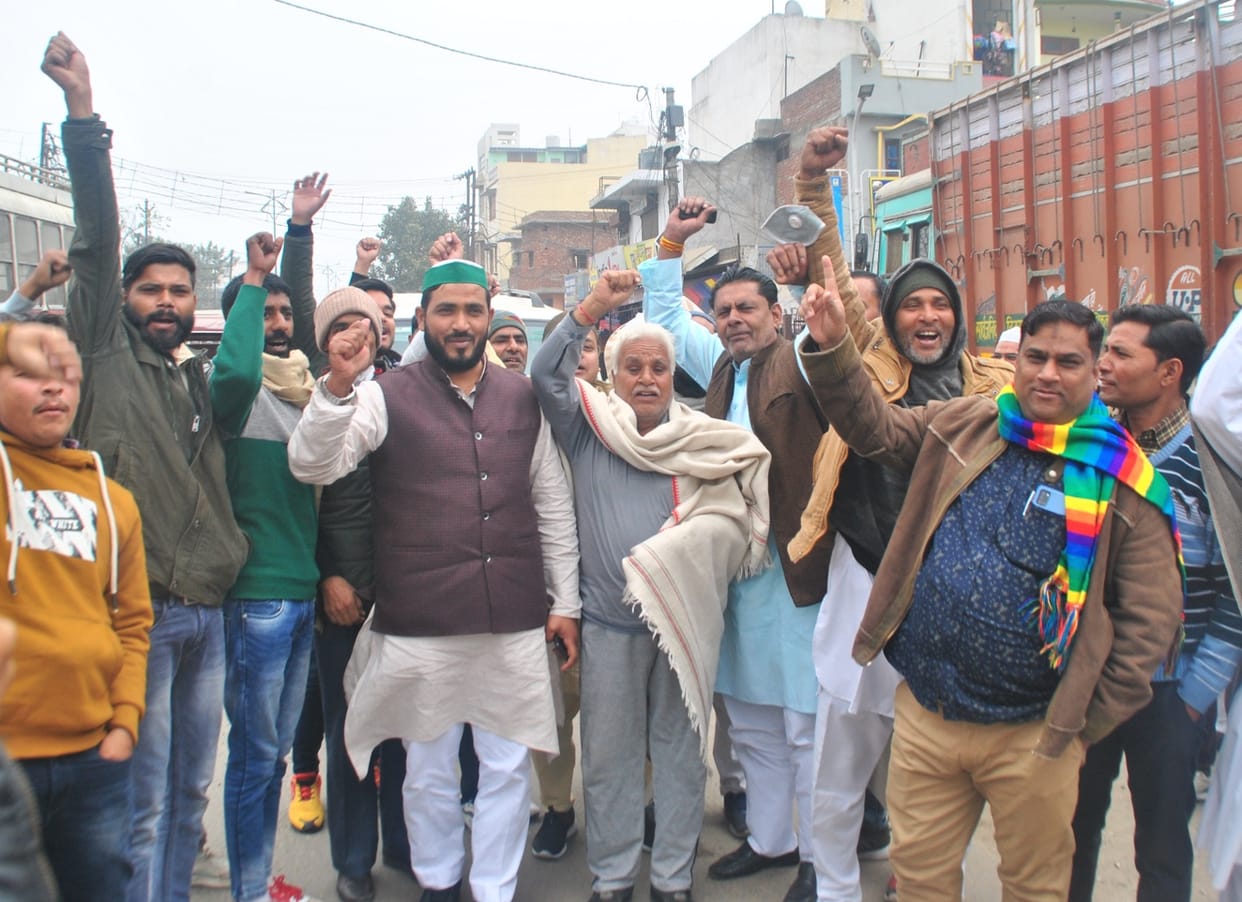 Farmers went for tractor rally