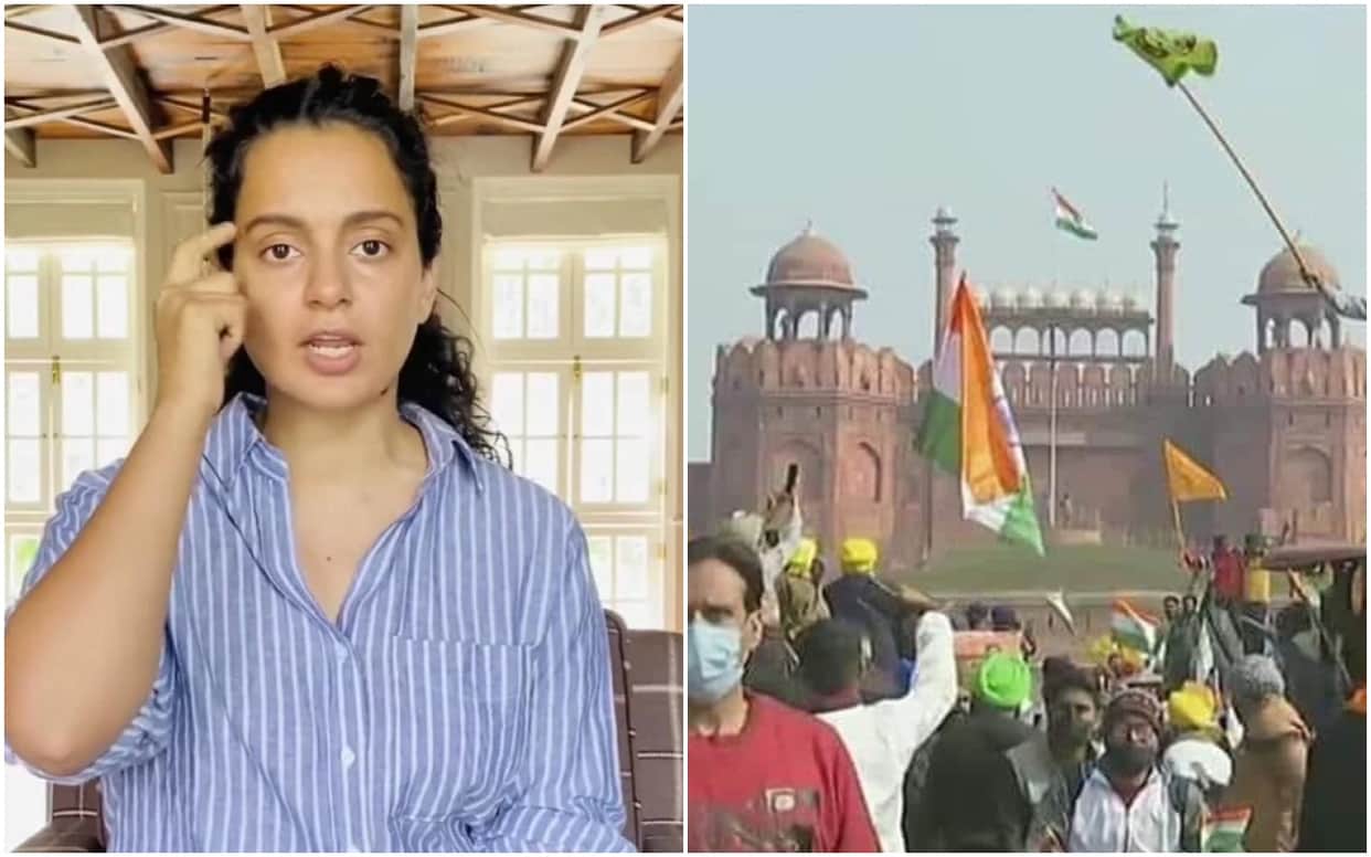 Kisan Tractor Rally Kangana Ranaut Tweets rally turns violent