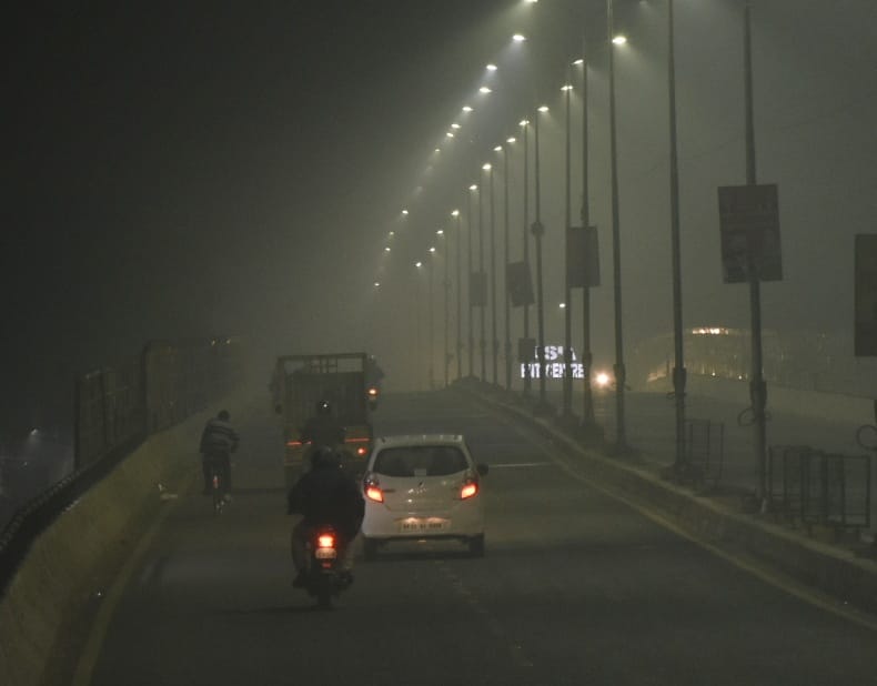No sun shine and people suffering from cold wind
