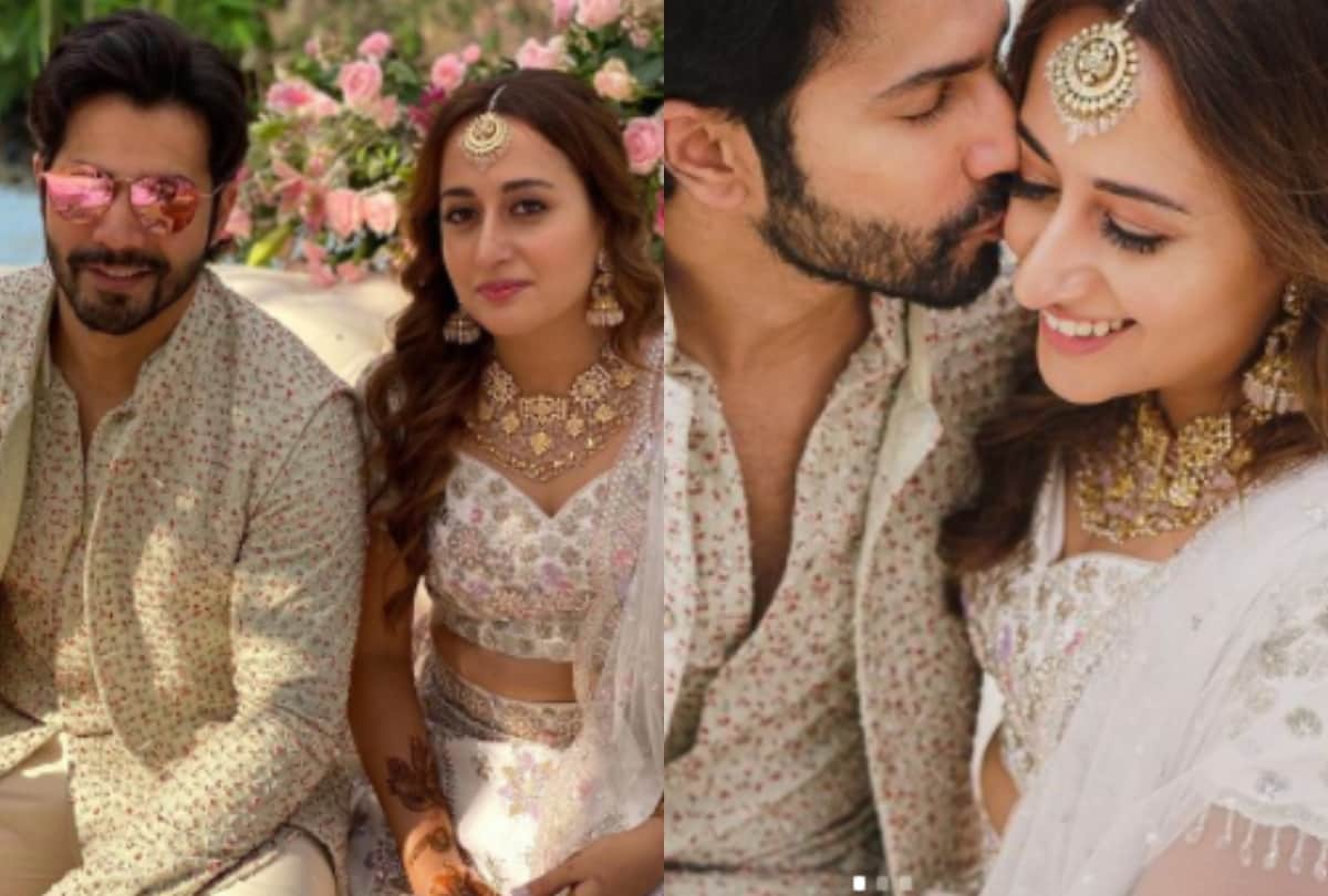 varun dhawan and Natasha dalal mehndi function actor share photos