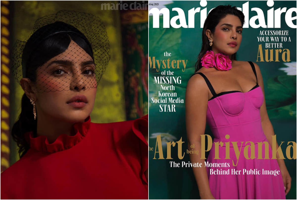 priyanka chopra latest photoshoot for marie claire spring 2021 hot and sizzling look
