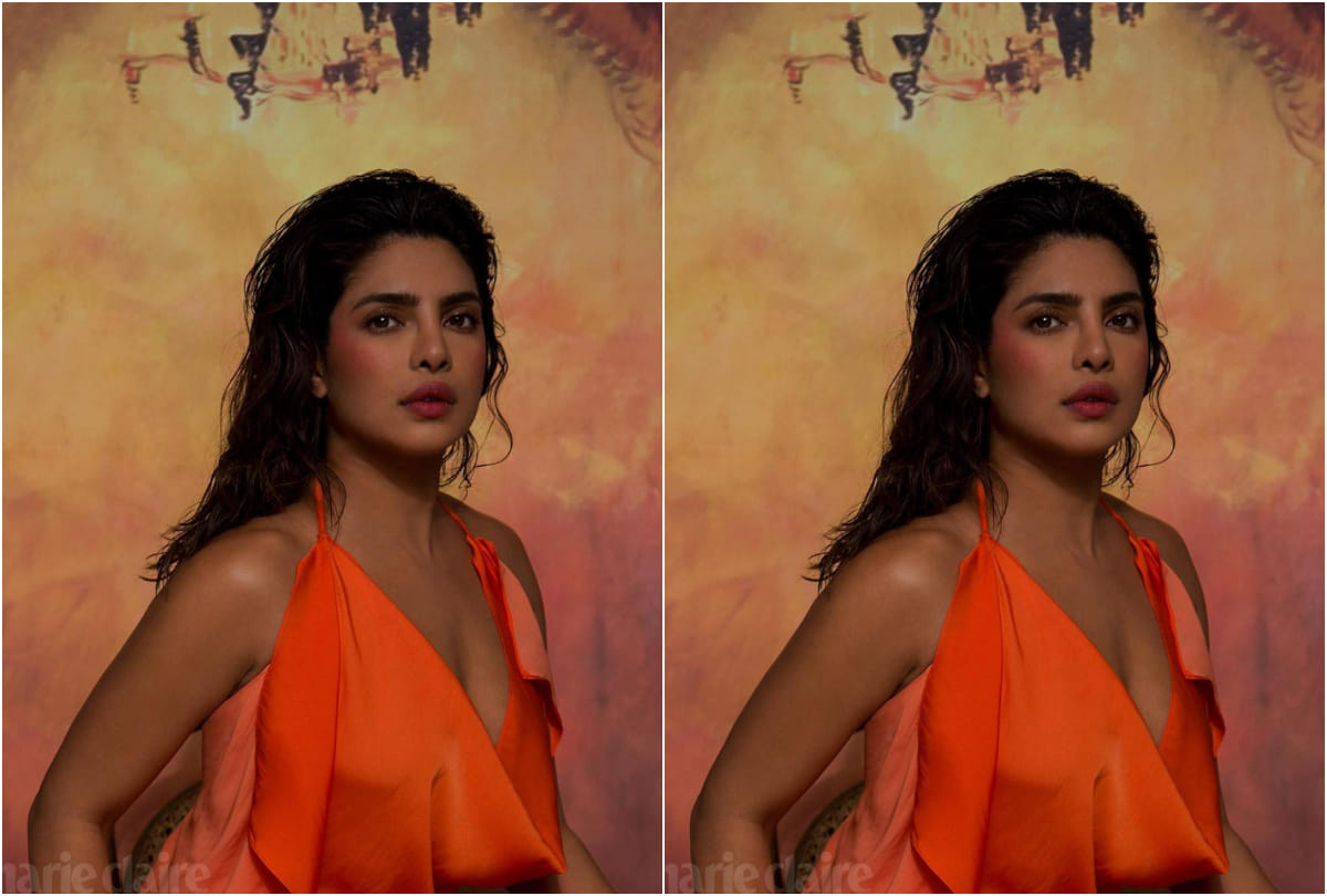 priyanka chopra latest photoshoot for marie claire spring 2021 hot and sizzling look