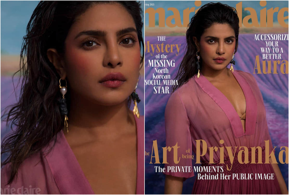 priyanka chopra latest photoshoot for marie claire spring 2021 hot and sizzling look