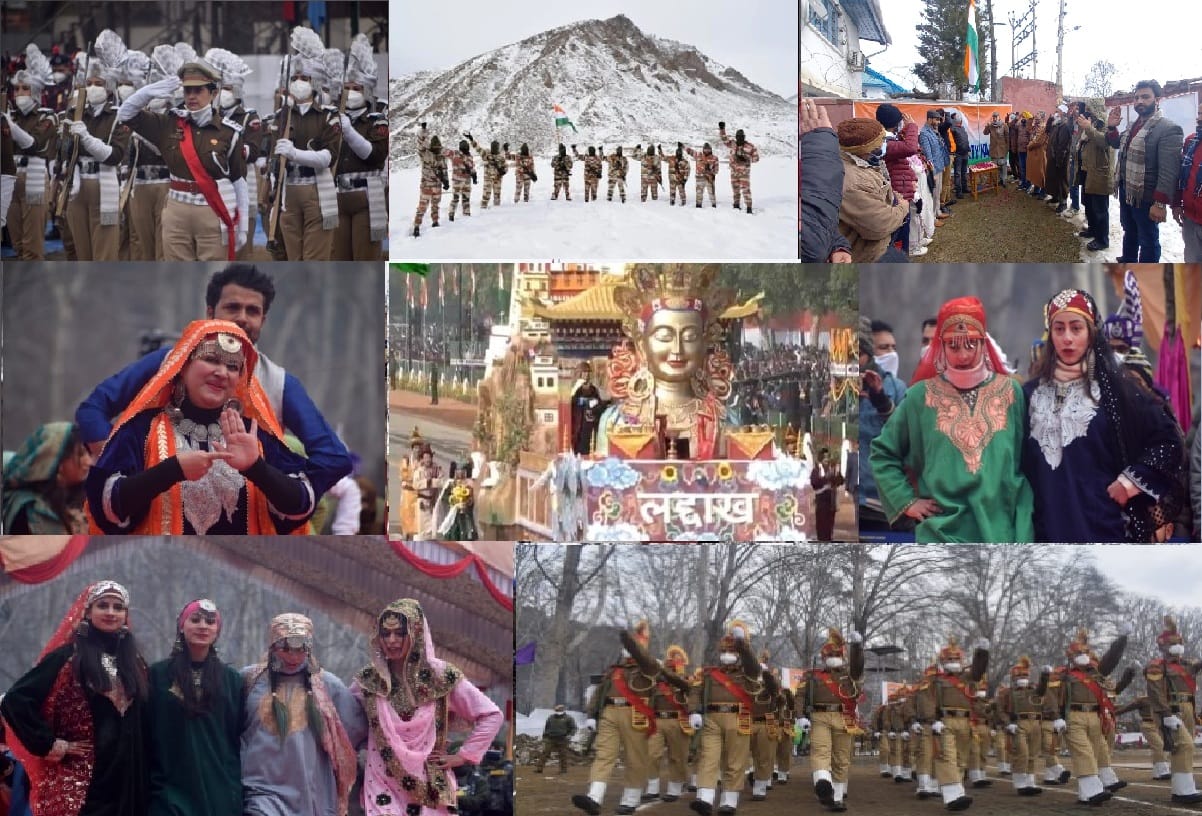 republic day 2021 Celebrated from Ladakh to Jammu and Kashmir
