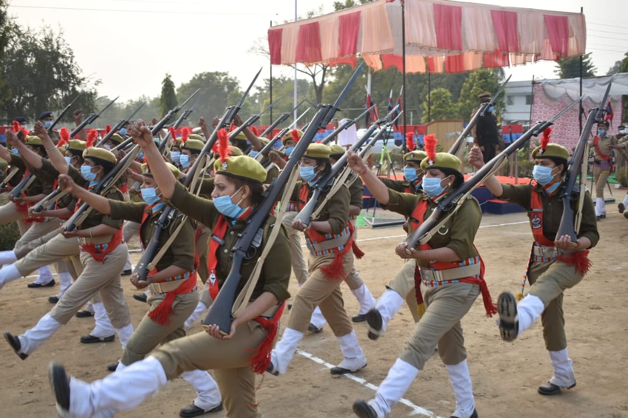 Faridabad helipad ground republic day celebration with all covid protocols