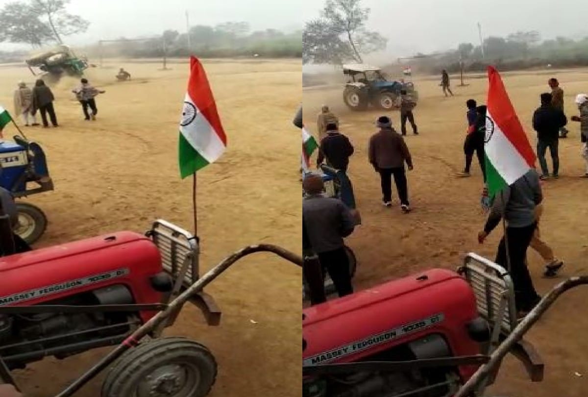 Farmers Protest: Tractor Overturns During Stunt In Mathura