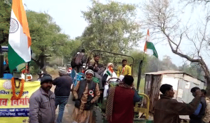 पुलिस ने रोकी ट्रैक्टर रैली।