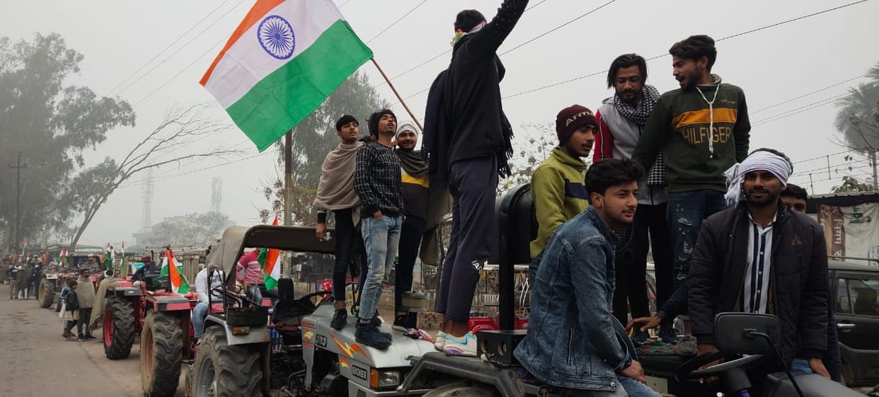 kisan andolan in uttarakhand latest news: tractor rally in roorkee