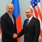 Joe Biden with Vladimir Putin