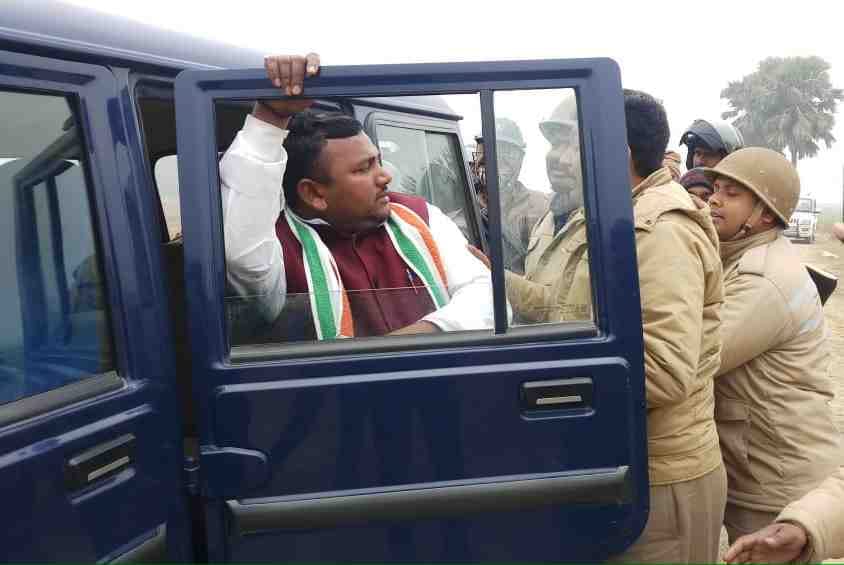 Congress leader arrested for road blockade demanding arrest of youth accused