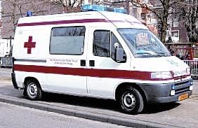ambulance driver beaten in Theog