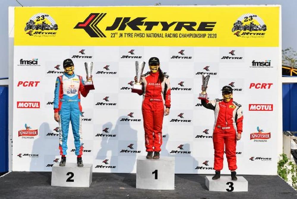 Ahura Racing Anushriya Gulati wins rare double in National Racing Championship