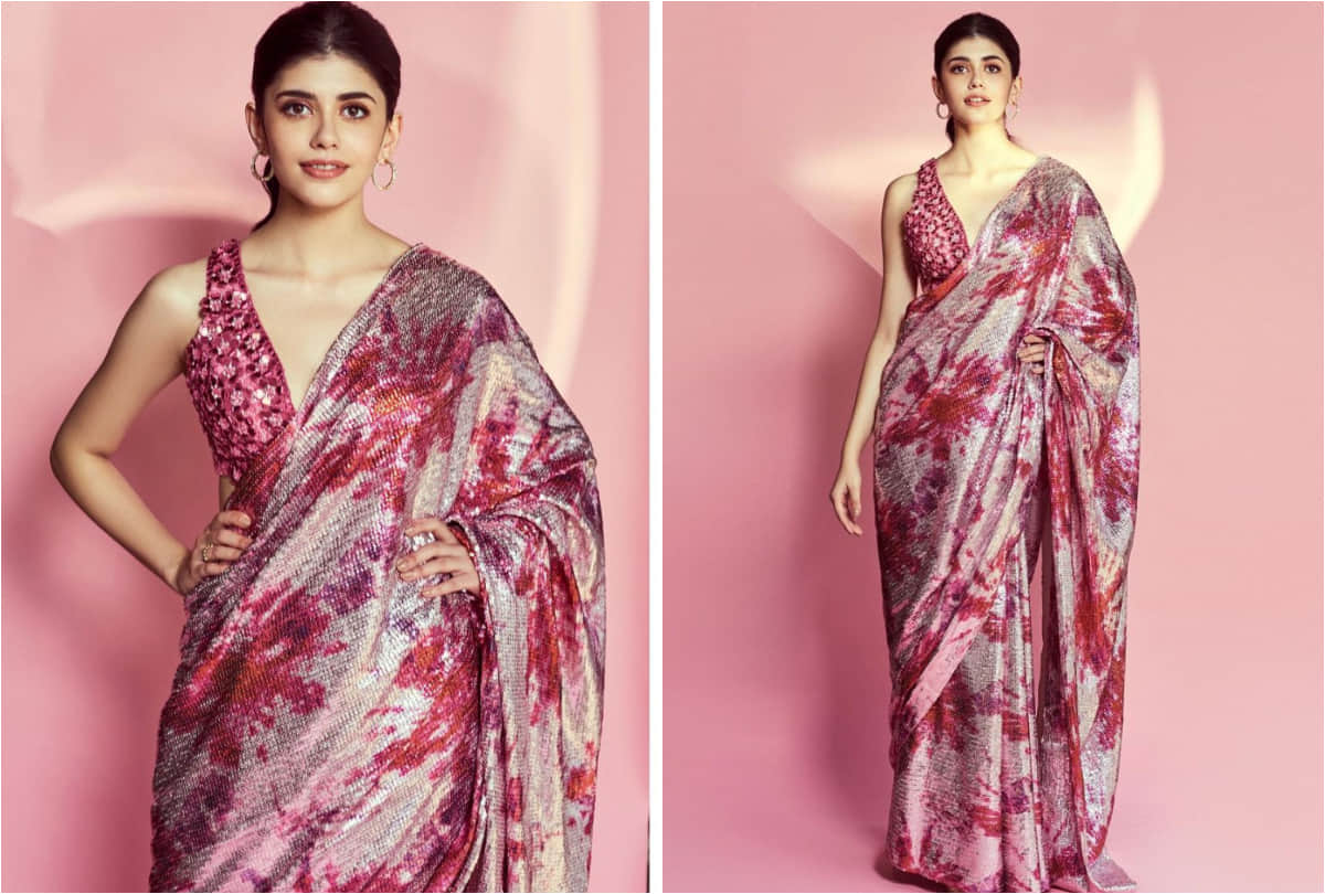 shilpa shetty stunning look in sequin saree for dance deewane