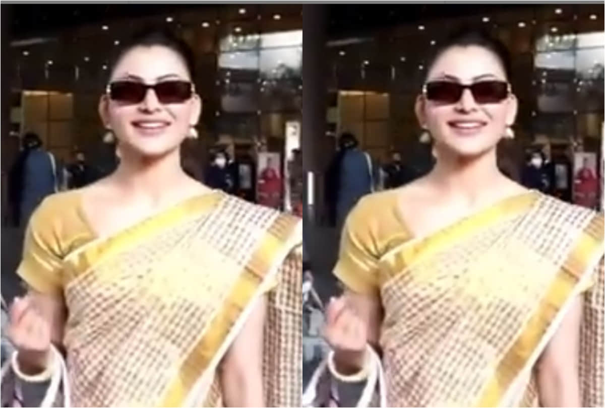 urvashi rautela spotted in saree at airport while tara sutaria look gorgeous in simple attire see pic of bollywood celebs