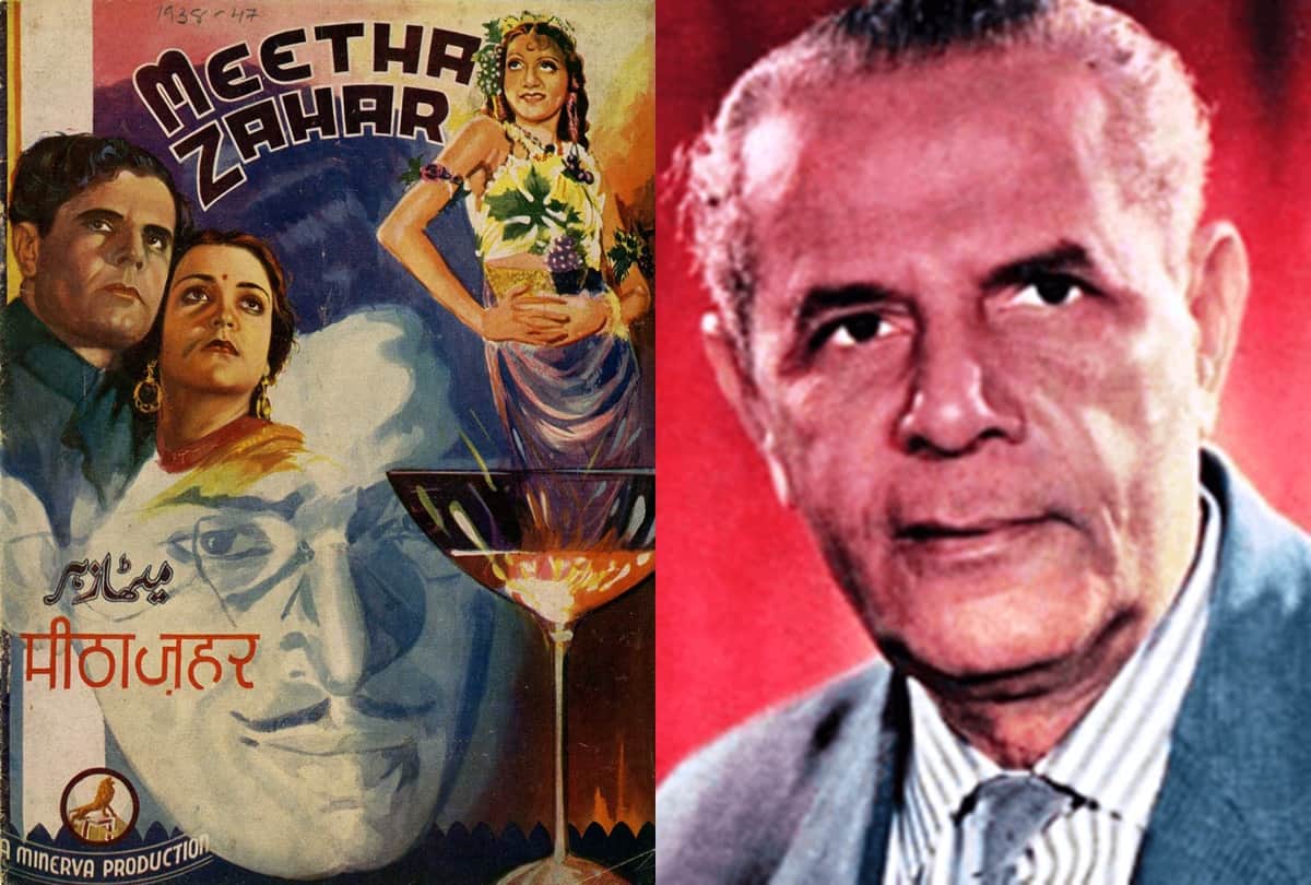 First showman of Indian cinema sohrab modi best films pukar sikandar prithvi vallabh mirza ghalib