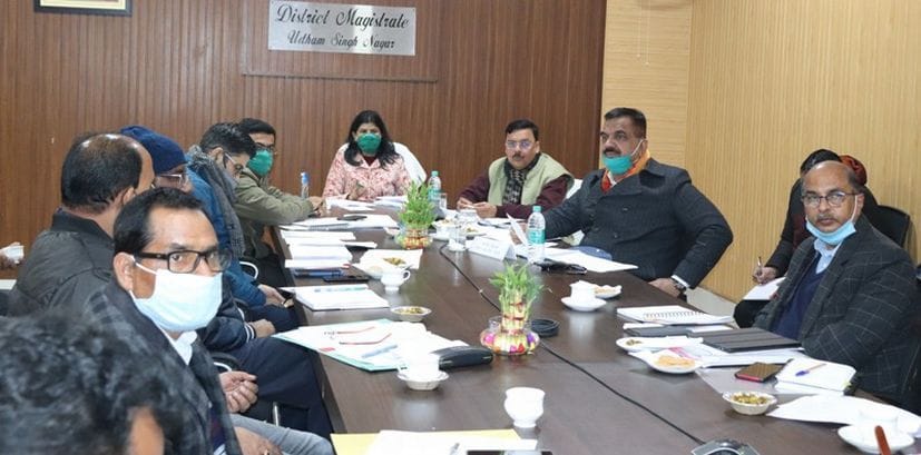 MP Ajay Bhatt Adresses District officials