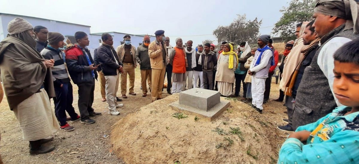 Ambedkar statue vanished overnight from village sonbhadra up