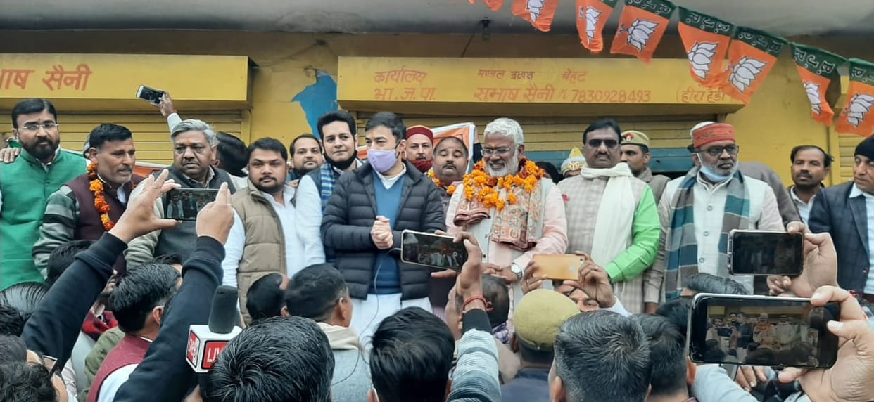 BJP state president prayed in the court of mother Shakambhari Devi