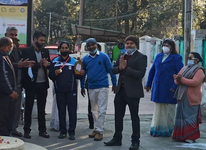 National Atheleet Sangeeta Hounerd in Ranikhet