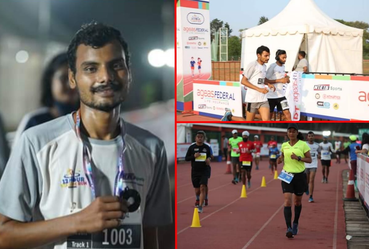 Rudra Pratap naranyan at number seven in marathon held at Bengaluru