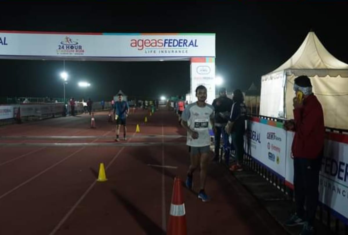 Rudra Pratap naranyan at number seven in marathon held at Bengaluru